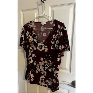 ☀️ V-Neck Blouse with Double-Ruffled Sleeves